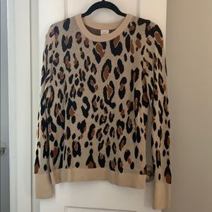 Leopard print sweater